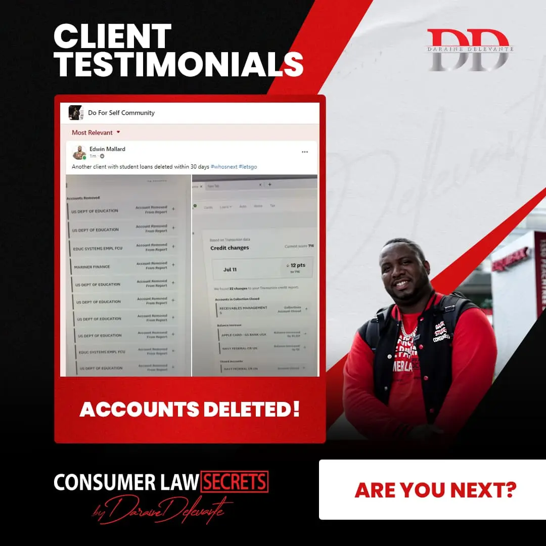 DD Accounts Deleted Testimonials
