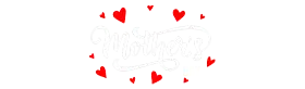 a black background with red hearts and white text